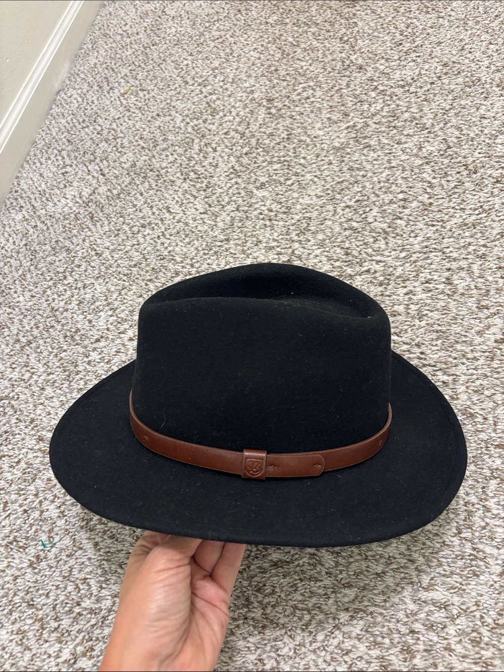 Brixton Messor Fedora black wool M